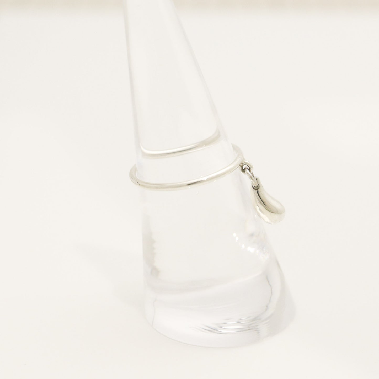 Tiffany & Co. Teardrop Ring, 925 Sterling Silver, 14.5g