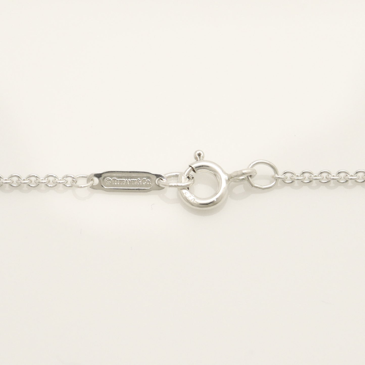 Tiffany & Co. Triple Heart Plate Necklace Pendant in Sterling Silver Weight: 2.58g