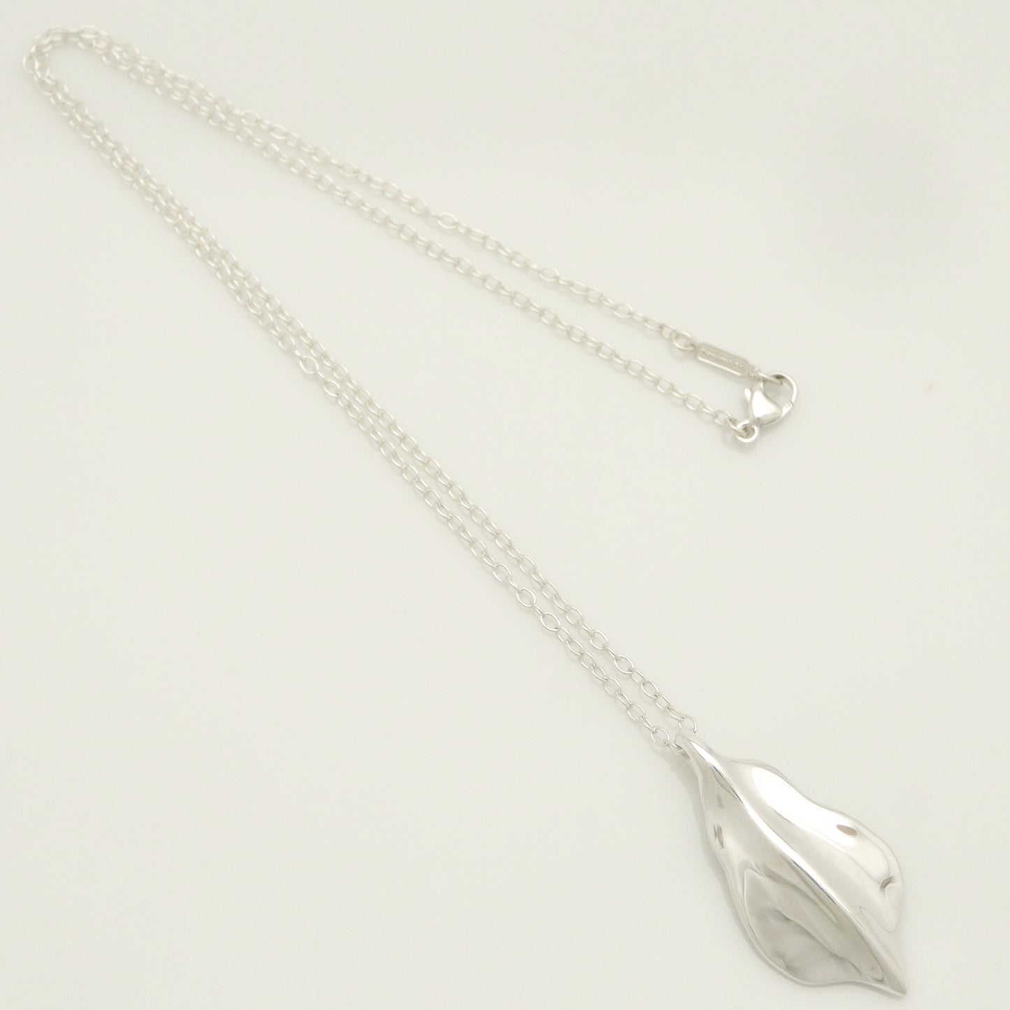 Tiffany & Co. Leaf Necklace Pendant, Sterling Silver , Weight: 8.76g