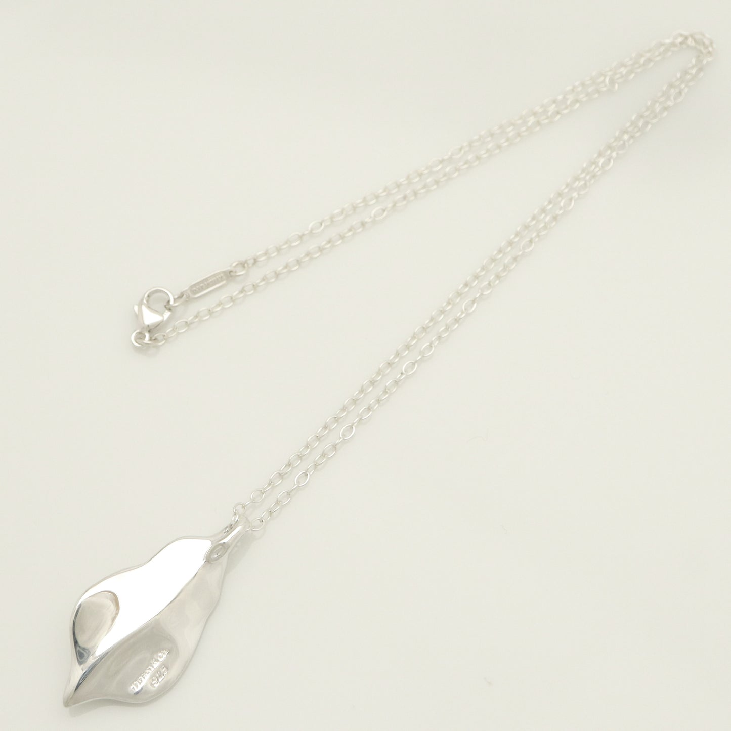 Tiffany & Co. Leaf Necklace Pendant, Sterling Silver , Weight: 8.76g