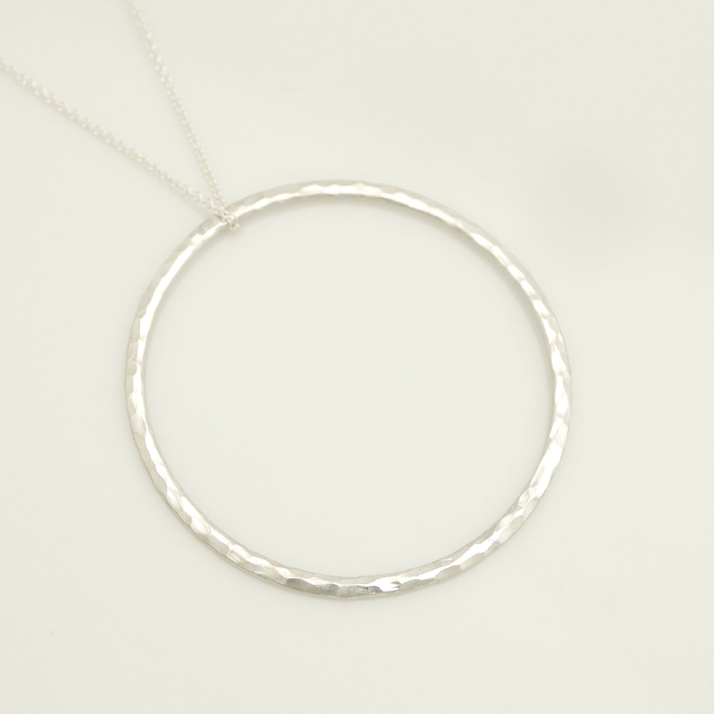 Tiffany & Co. TIFFANY & Co. Logo Barhamard Circle Necklace Pendant in Sterling Silver Weight: 3.02g
