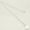 Tiffany & Co. Notes Letter Round Initial Y Disc Necklace in Sterling Silver - Weight: 3.01g