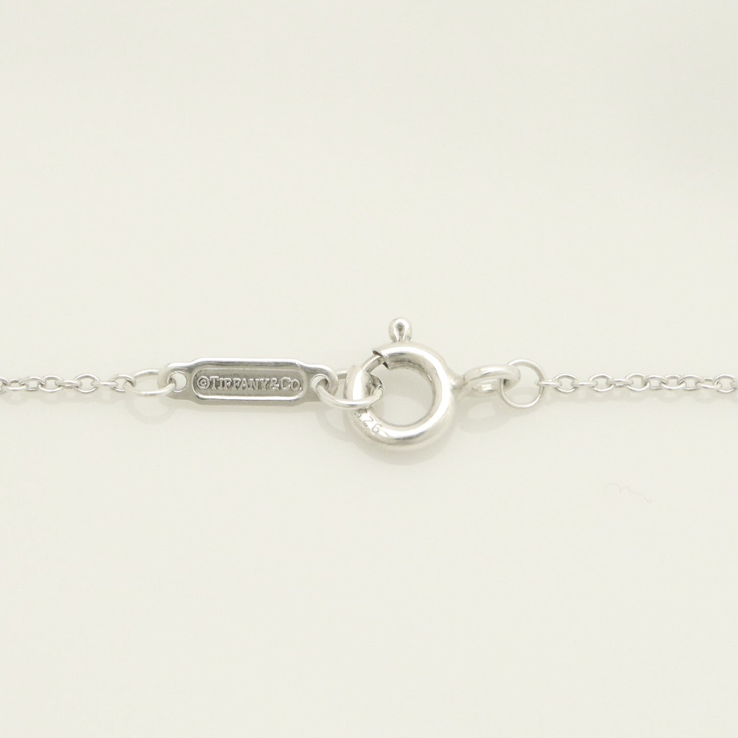 Tiffany & Co. Notes Letter Round Initial Y Disc Necklace in Sterling Silver - Weight: 3.01g