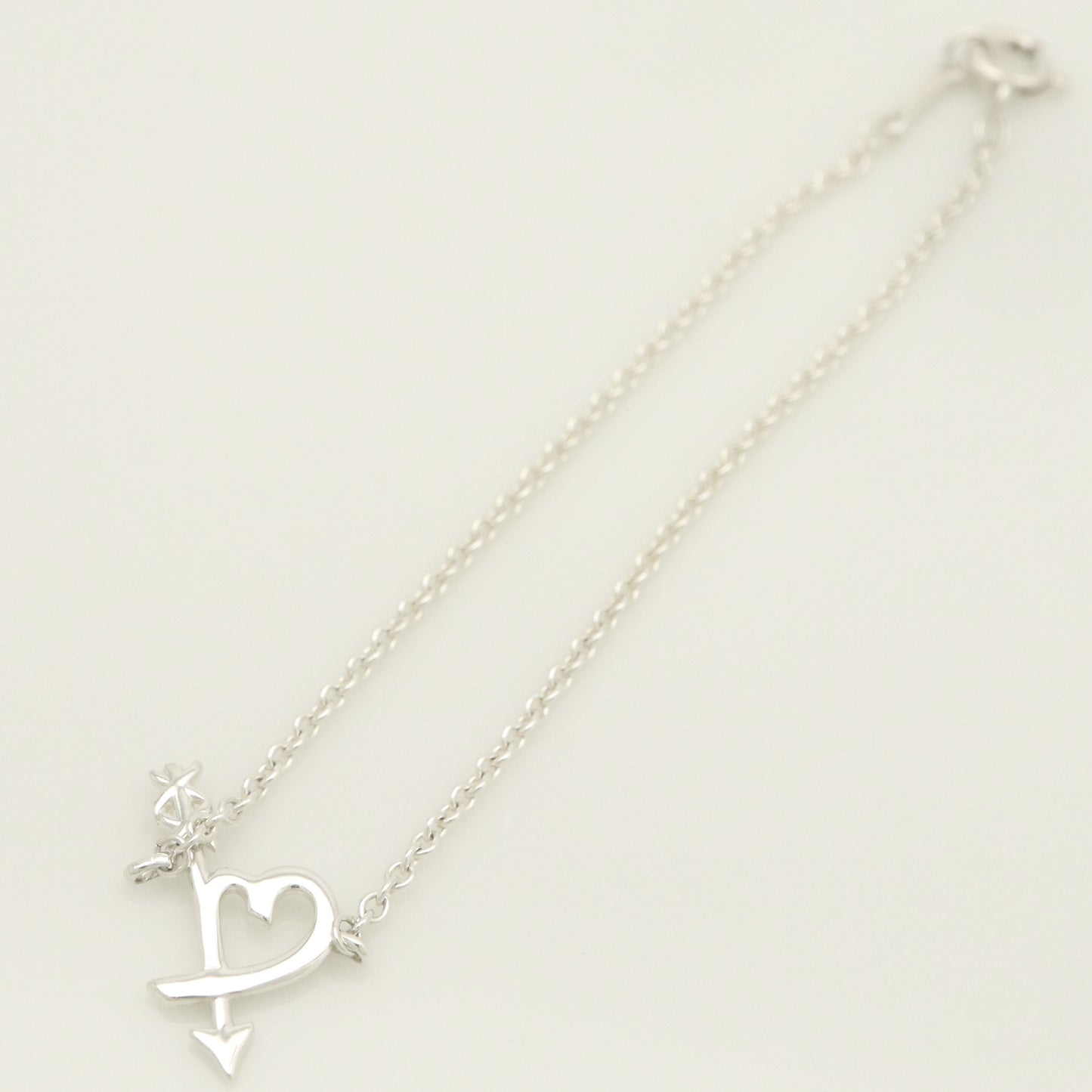 Tiffany & Co. TIFFANY & Co. Loving Heart Arrow Paloma Picasso Bracelet, 925 Sterling Silver, Weight 1.38g