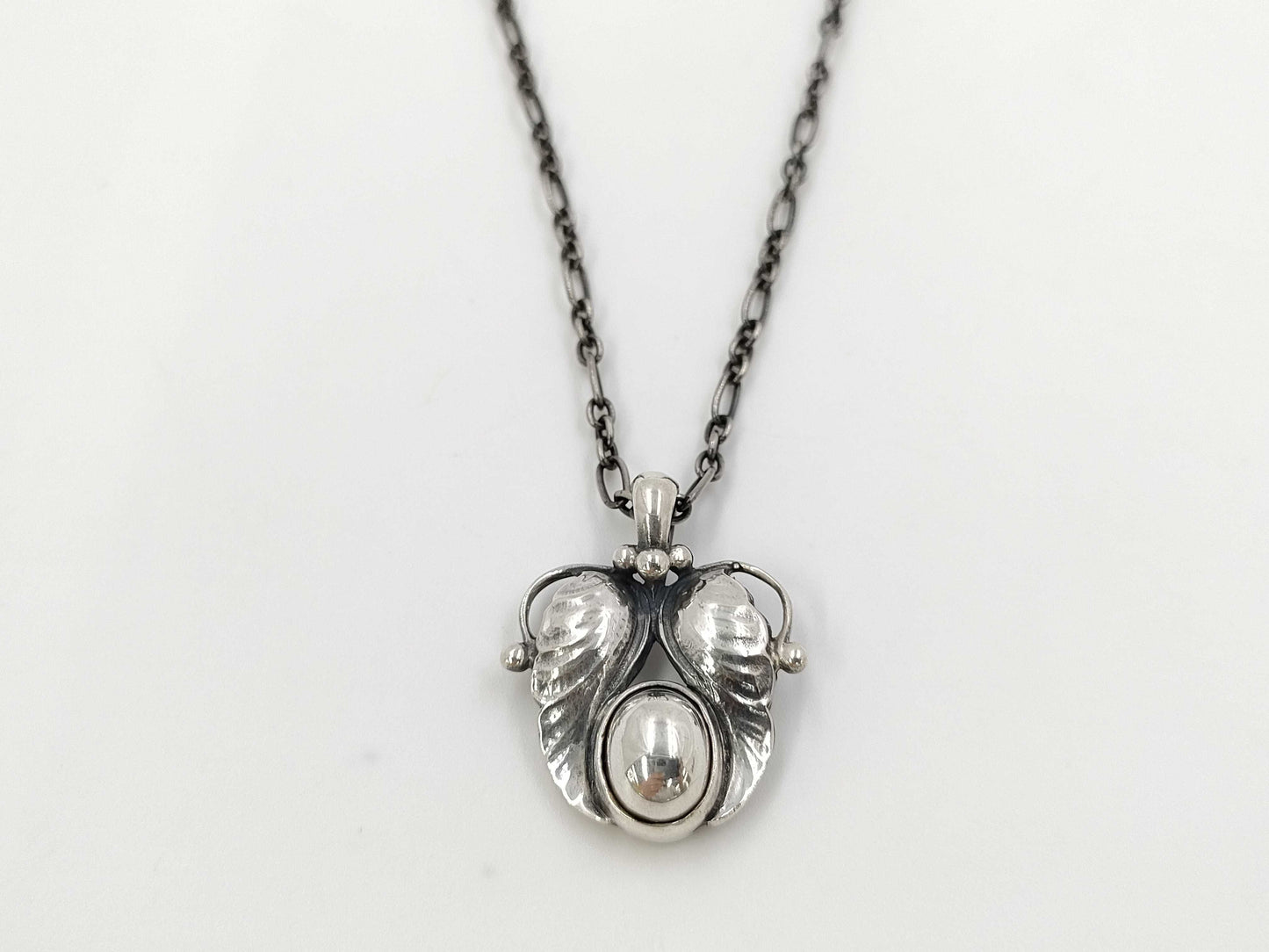 Georg Jensen 1994 Year Pendant Necklace Heritage Collection Ag925 Silver