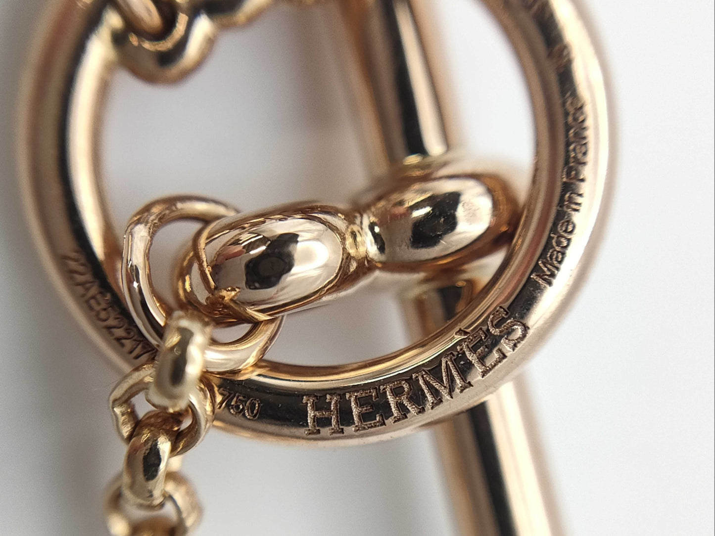 HERMES Clou de H #15 PG Au750 19.2g Bracelet/Bangle