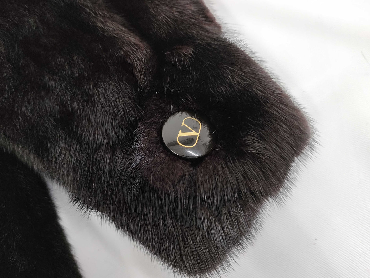 VALENTINO Valentino fur coat, long, fully lined with logo, American Fur Award mink, size F