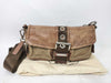 PRADA nylon Coach handbag with brown leather shoulder bag