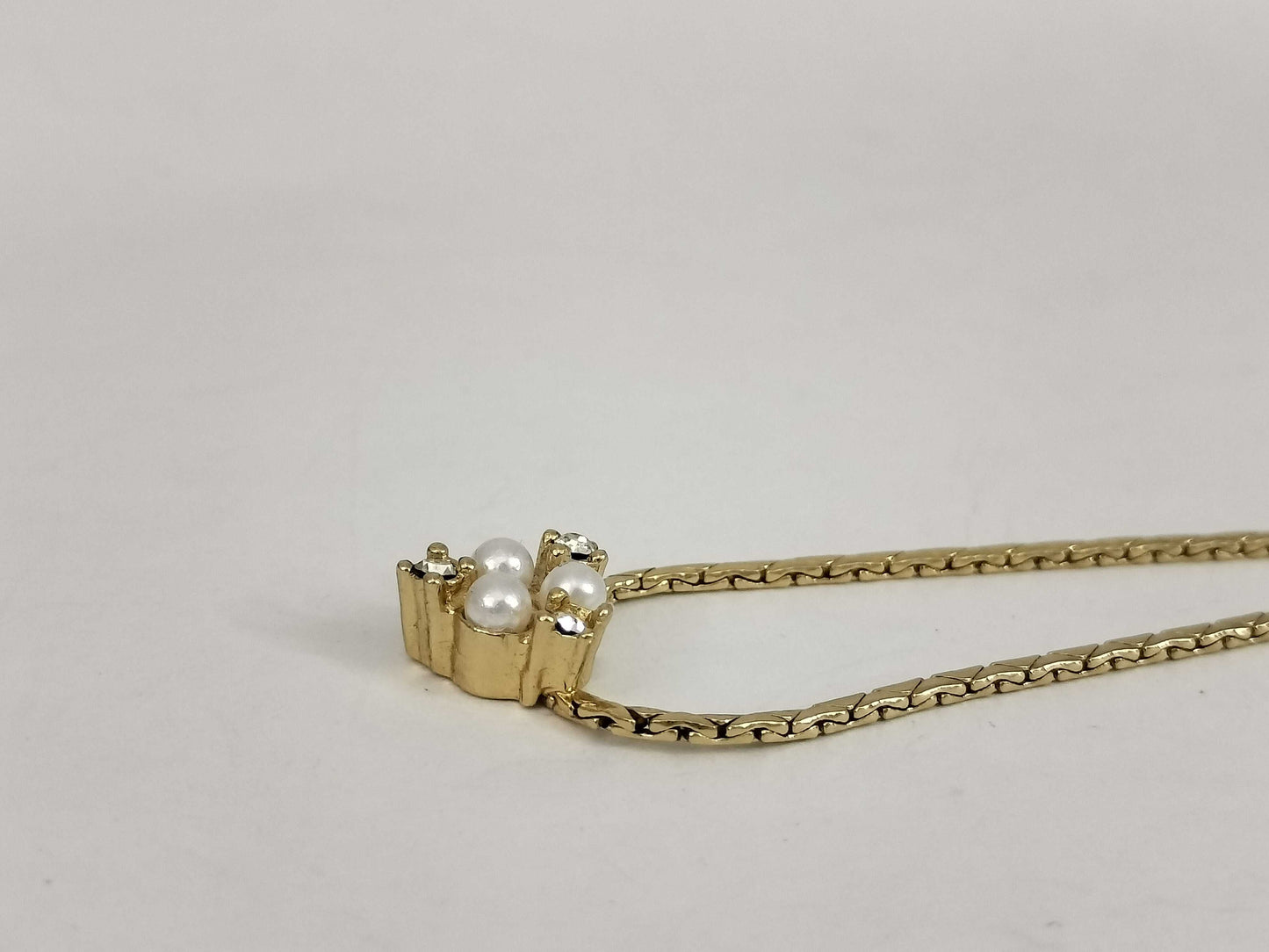 Dior Gold Rhinestone Necklace