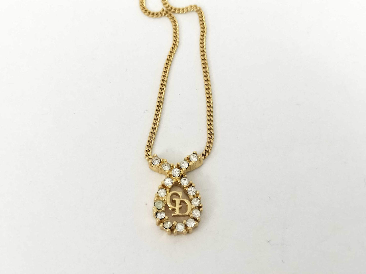 Dior Gold Rhinestone Necklace