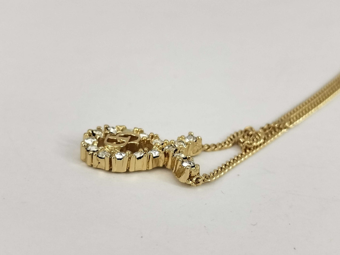 Dior Gold Rhinestone Necklace