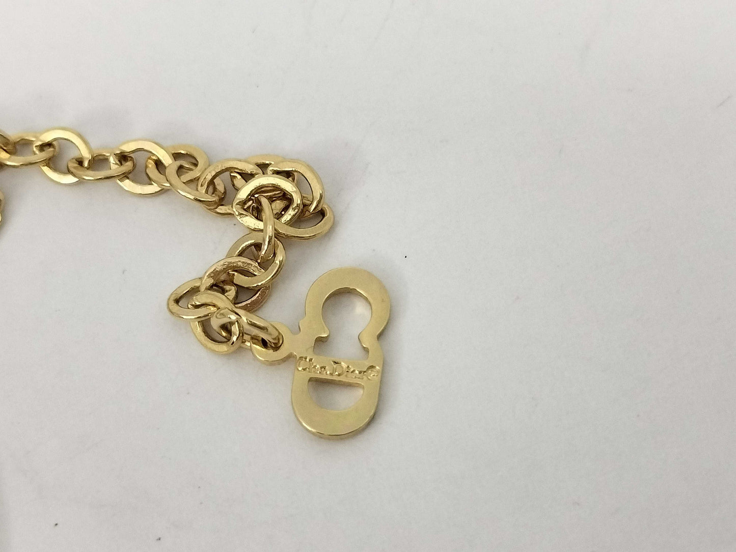 Dior Gold Rhinestone Necklace