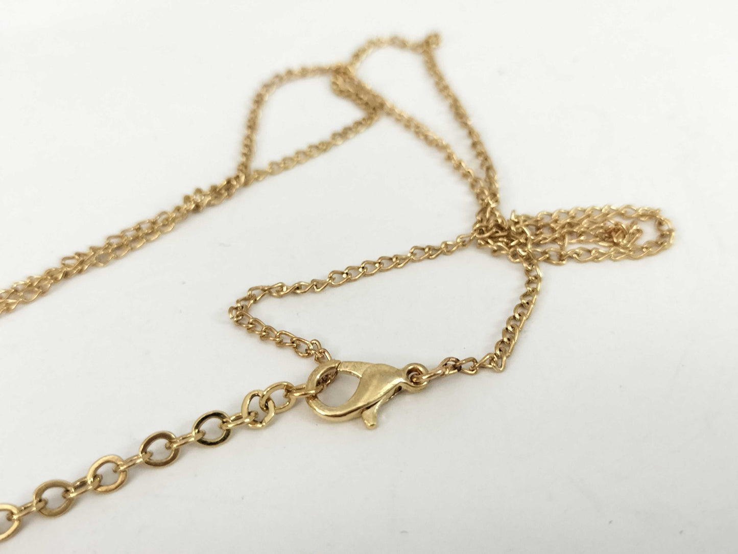 Dior Gold CD Logo Necklace with Non-Original Chain