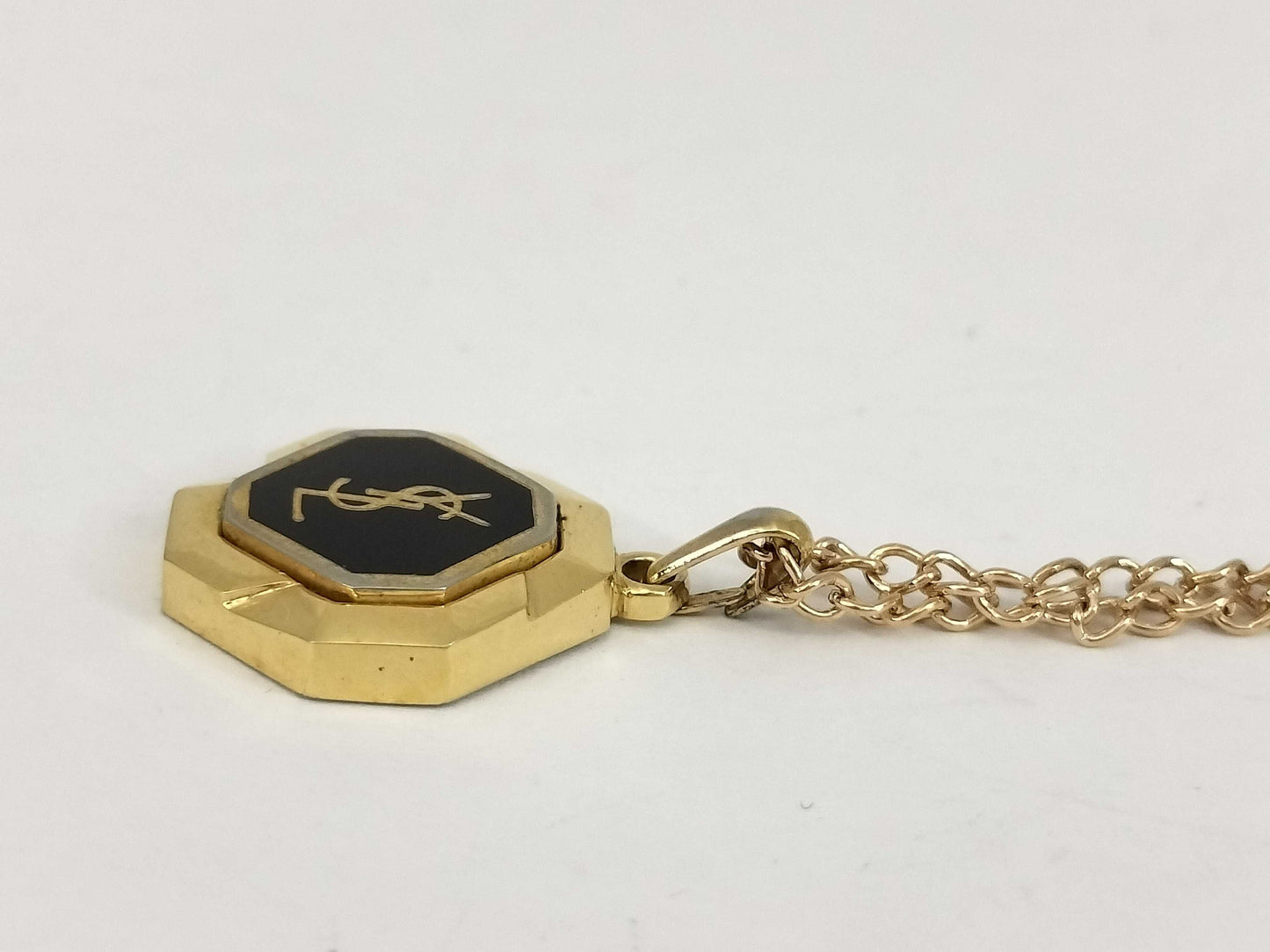 Yves Saint Laurent Yves Saint Laurent Gold Necklace with Non-Original Chain
