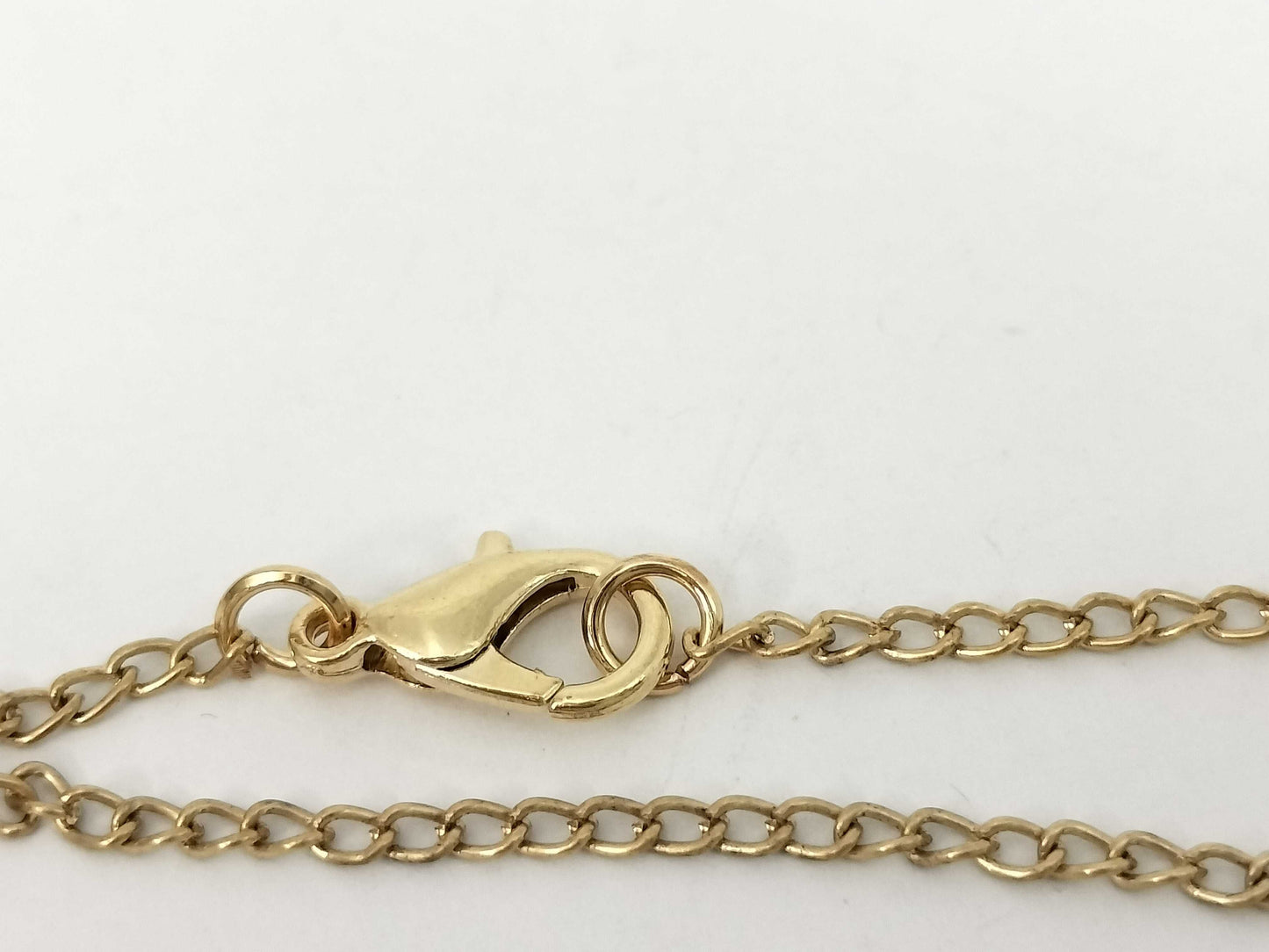 Yves Saint Laurent Yves Saint Laurent Gold Rhinestone Necklace with Non-Original Chain
