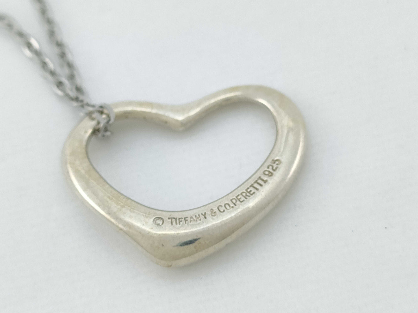 Tiffany & Co. Open Heart Tiffany Necklace Open Heart 925 Non-Original Chain Necklace