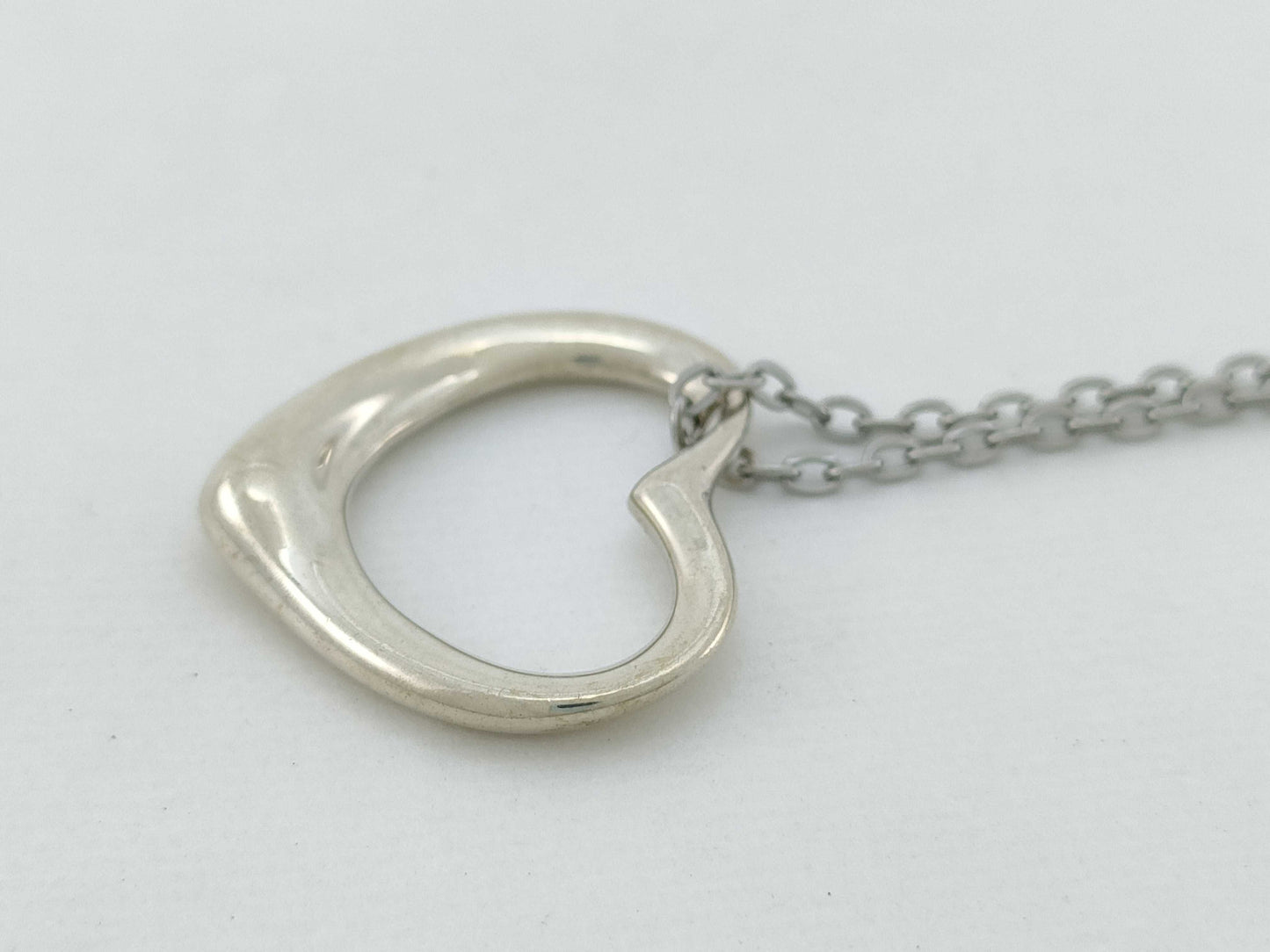 Tiffany & Co. Open Heart Tiffany Necklace Open Heart 925 Non-Original Chain Necklace