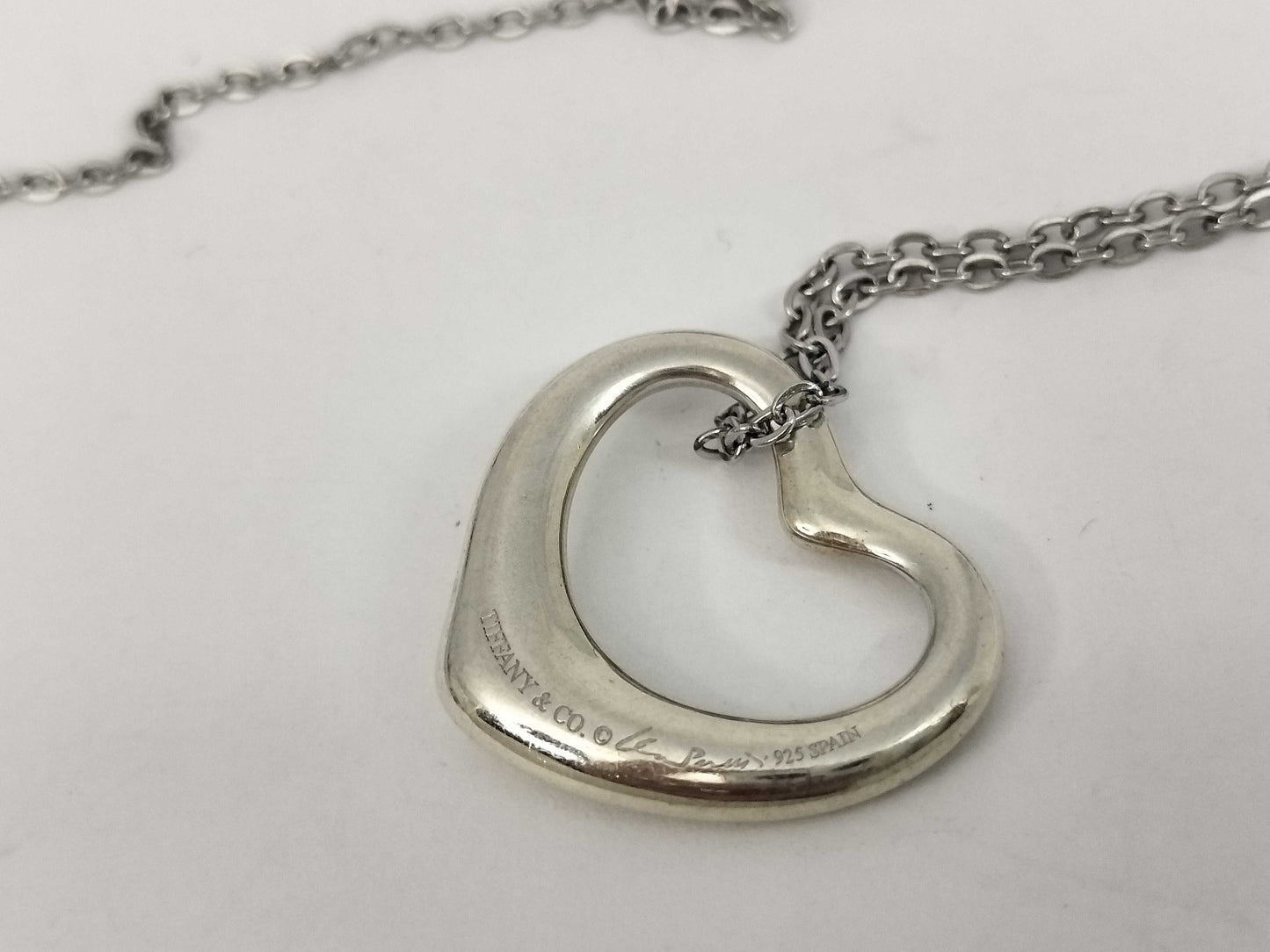 Tiffany & Co. Tiffany & Co. Open Heart Tiffany Necklace Open Heart 925 Non-Original Chain Necklace