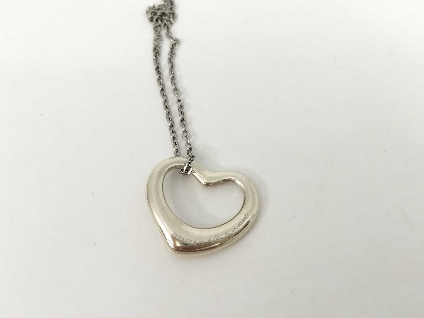 Tiffany & Co. Tiffany & Co. Open Heart Tiffany Necklace Open Heart 925 Non-Original Chain Necklace