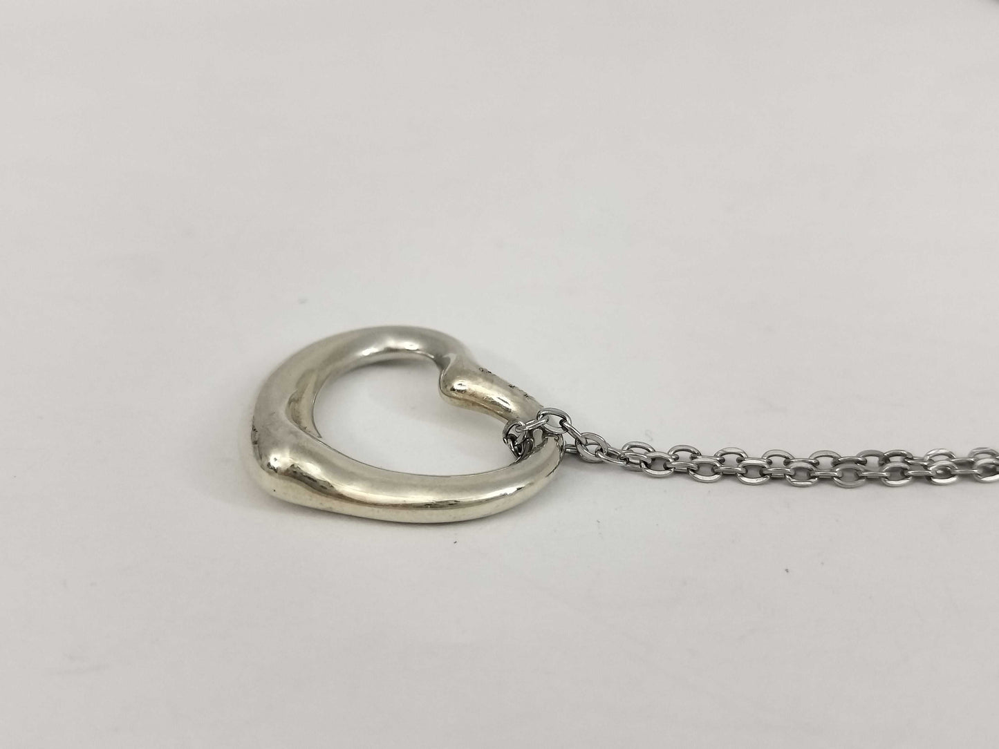 Tiffany & Co. Tiffany & Co. Open Heart Tiffany Necklace Open Heart 925 Non-Original Chain Necklace