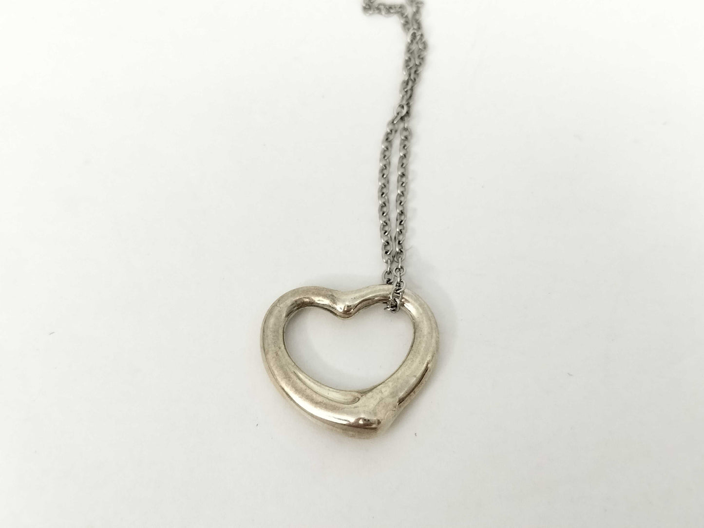 Tiffany & Co. Tiffany & Co. Open Heart Tiffany Necklace Open Heart 925 Non-Original Chain Necklace