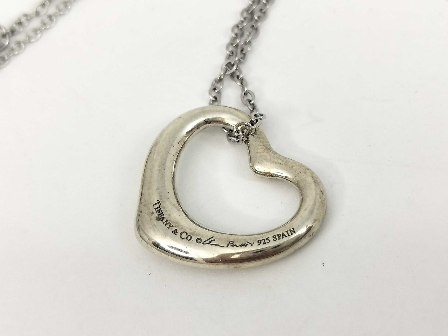 Tiffany & Co. Tiffany & Co. Open Heart Tiffany Necklace Open Heart 925 Non-Original Chain Necklace