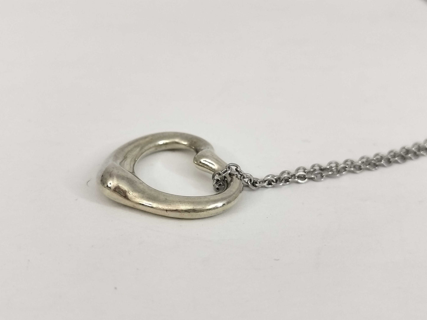 Tiffany & Co. Tiffany & Co. Open Heart Tiffany Necklace Open Heart 925 Non-Original Chain Necklace