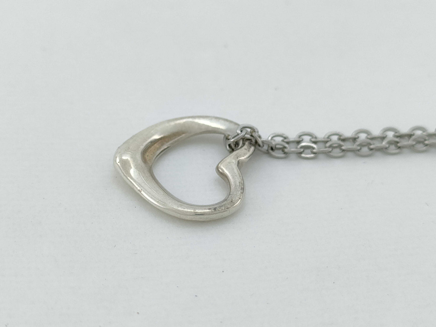 Tiffany & Co. Open Heart Tiffany Necklace Open Heart 925 Non-Original Chain Necklace