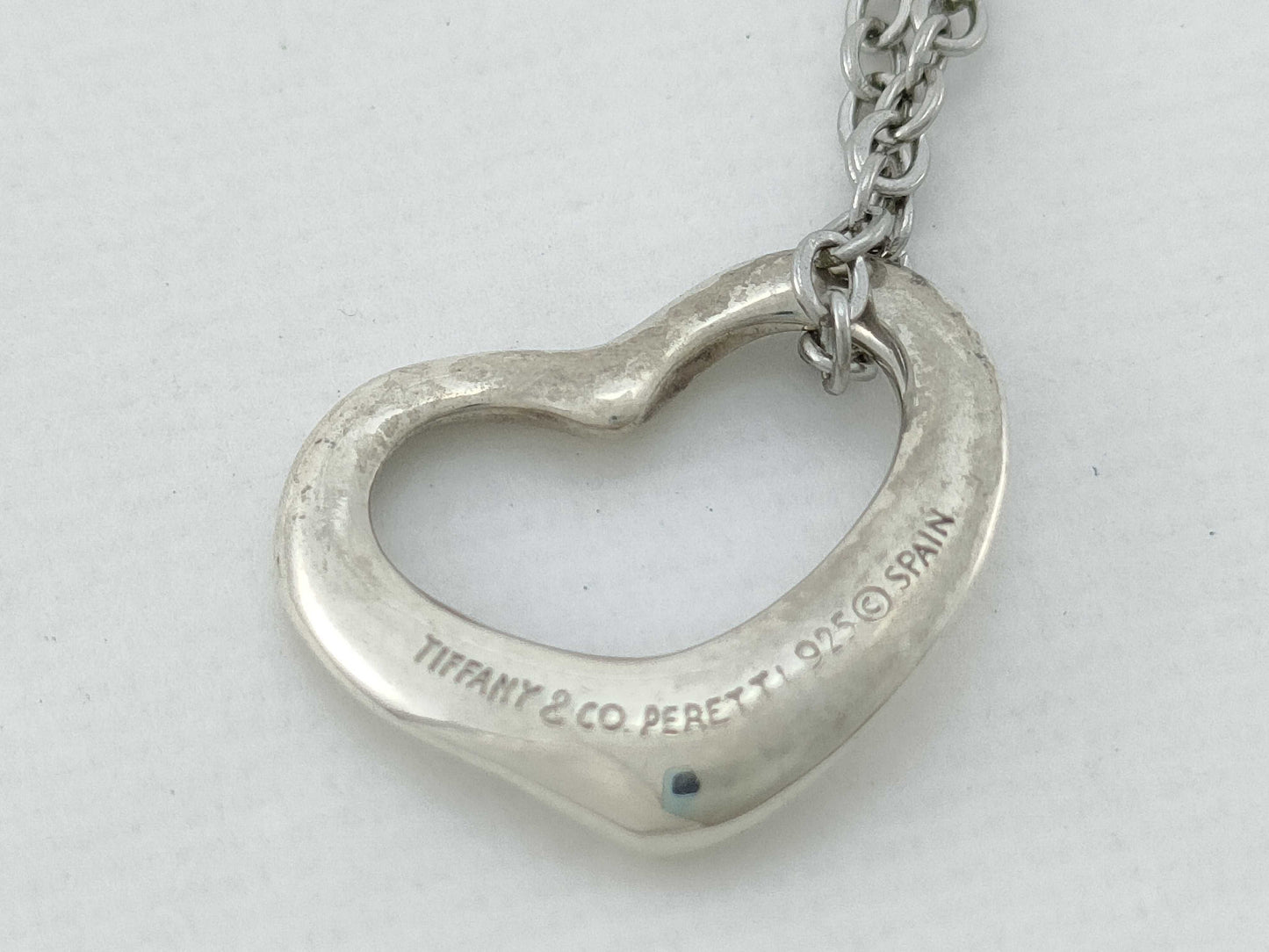 Tiffany & Co. Open Heart Tiffany Necklace Open Heart 925 Non-Original Chain Necklace