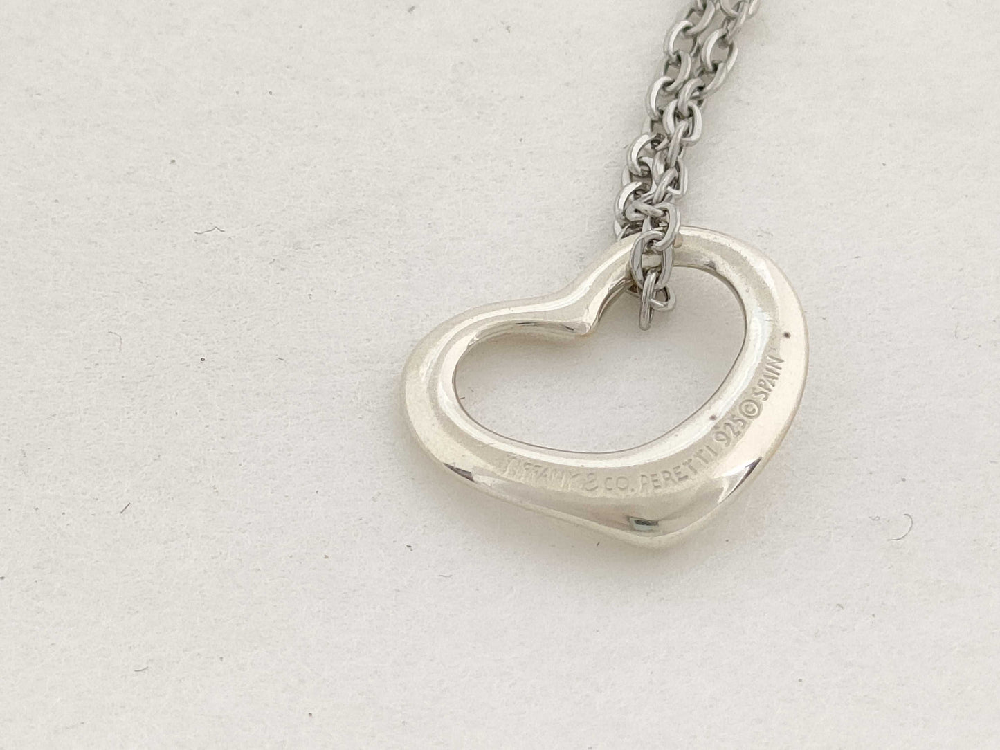 Tiffany & Co. Tiffany & Co. Open Heart Necklace in 925, 2.9g