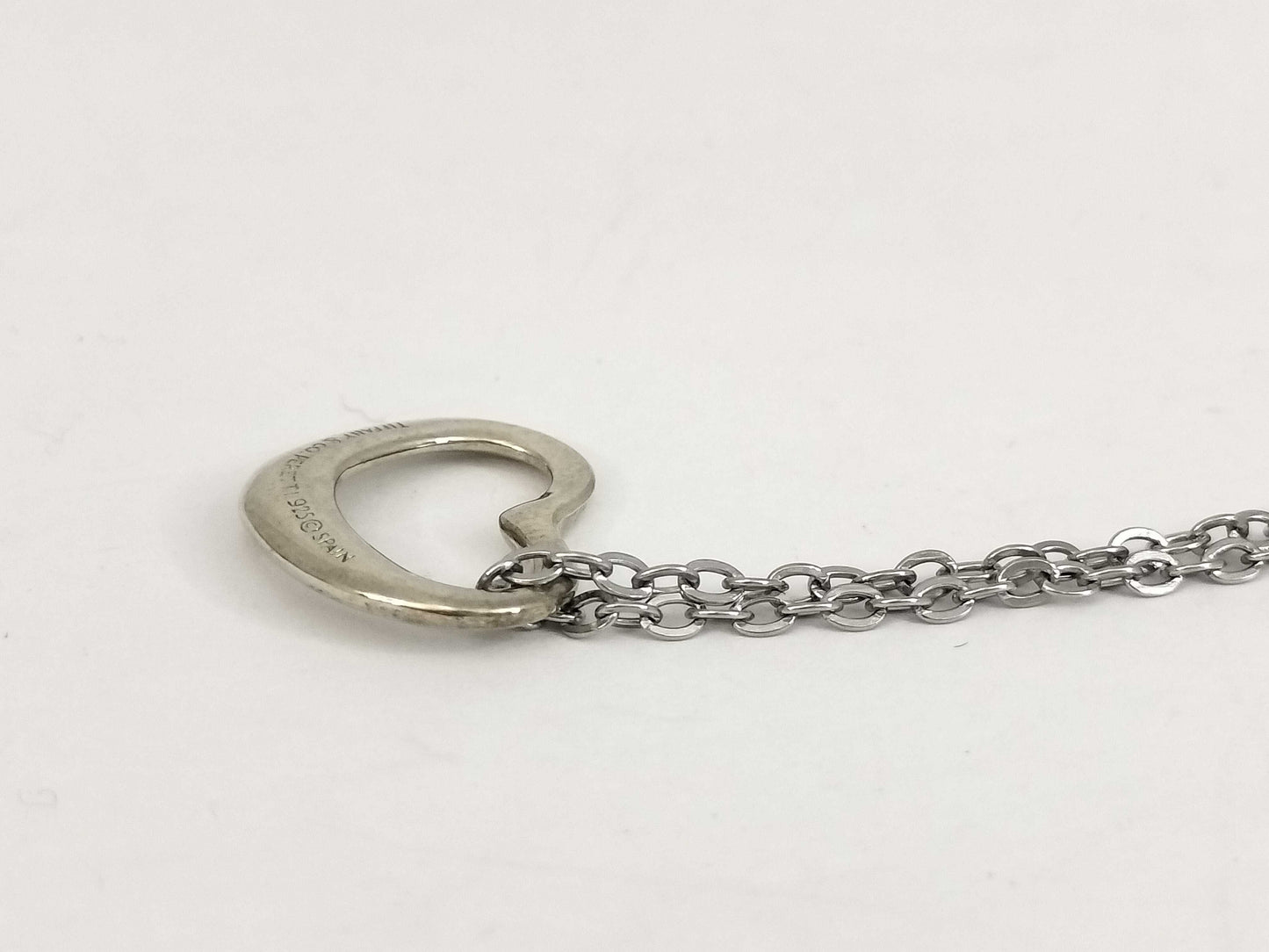 Tiffany & Co. Tiffany & Co. Open Heart Tiffany Necklace Open Heart 925 Non-Original Chain Necklace