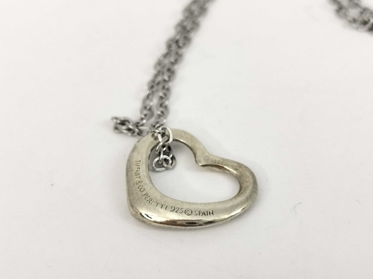 Tiffany & Co. Tiffany & Co. Open Heart Tiffany Necklace Open Heart 925 Non-Original Chain Necklace