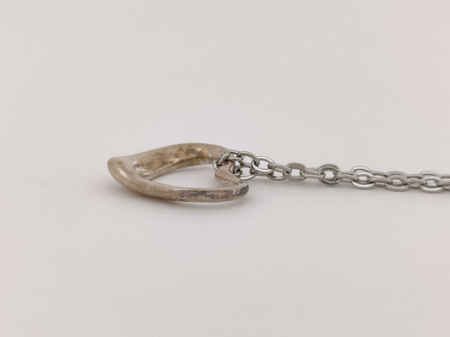 Tiffany & Co. Open Heart Tiffany Necklace Open Heart 925 Non-Original Chain Necklace