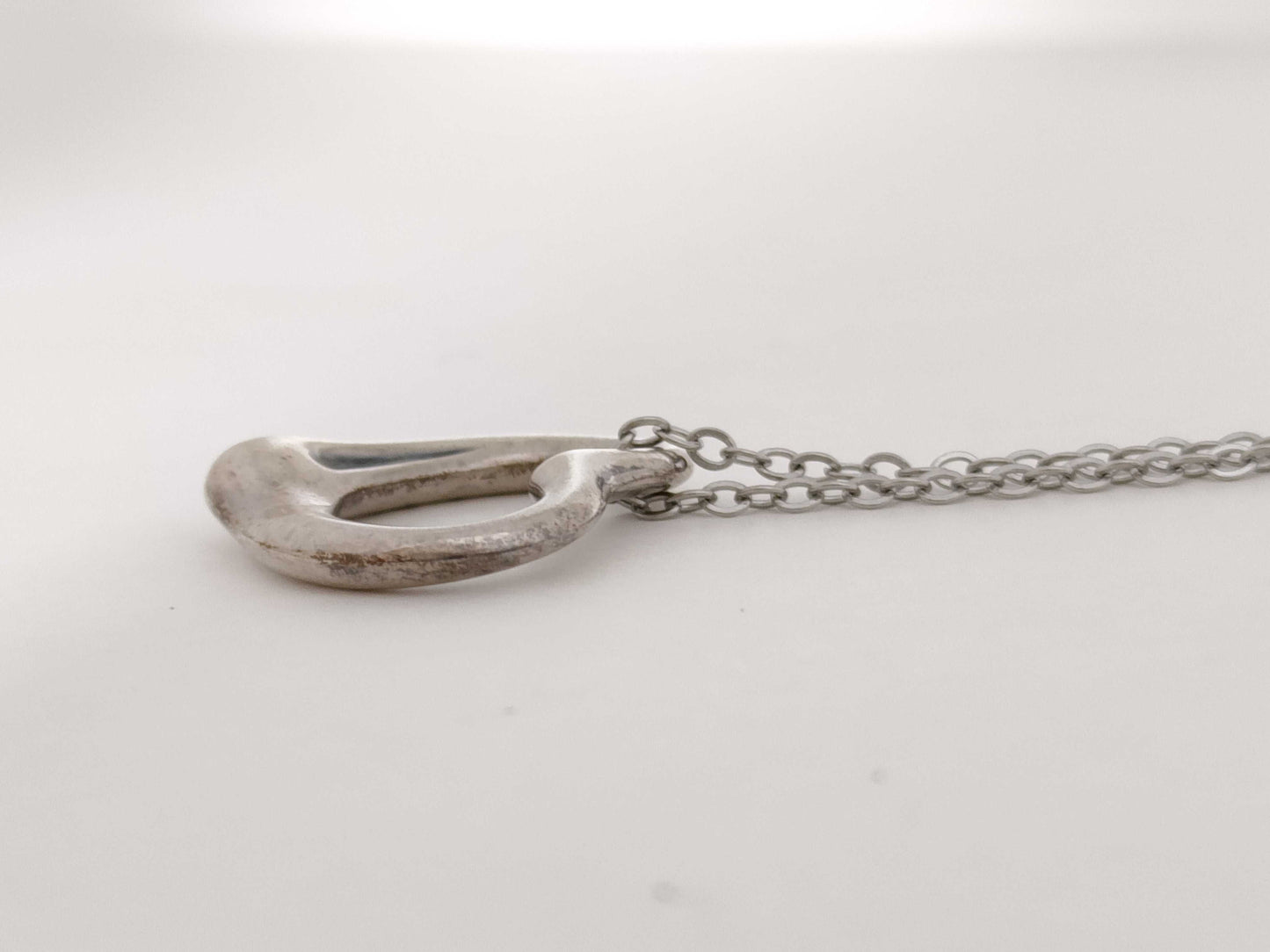 Tiffany & Co. Open Heart Tiffany Necklace Open Heart 925 Non-Original Chain Necklace