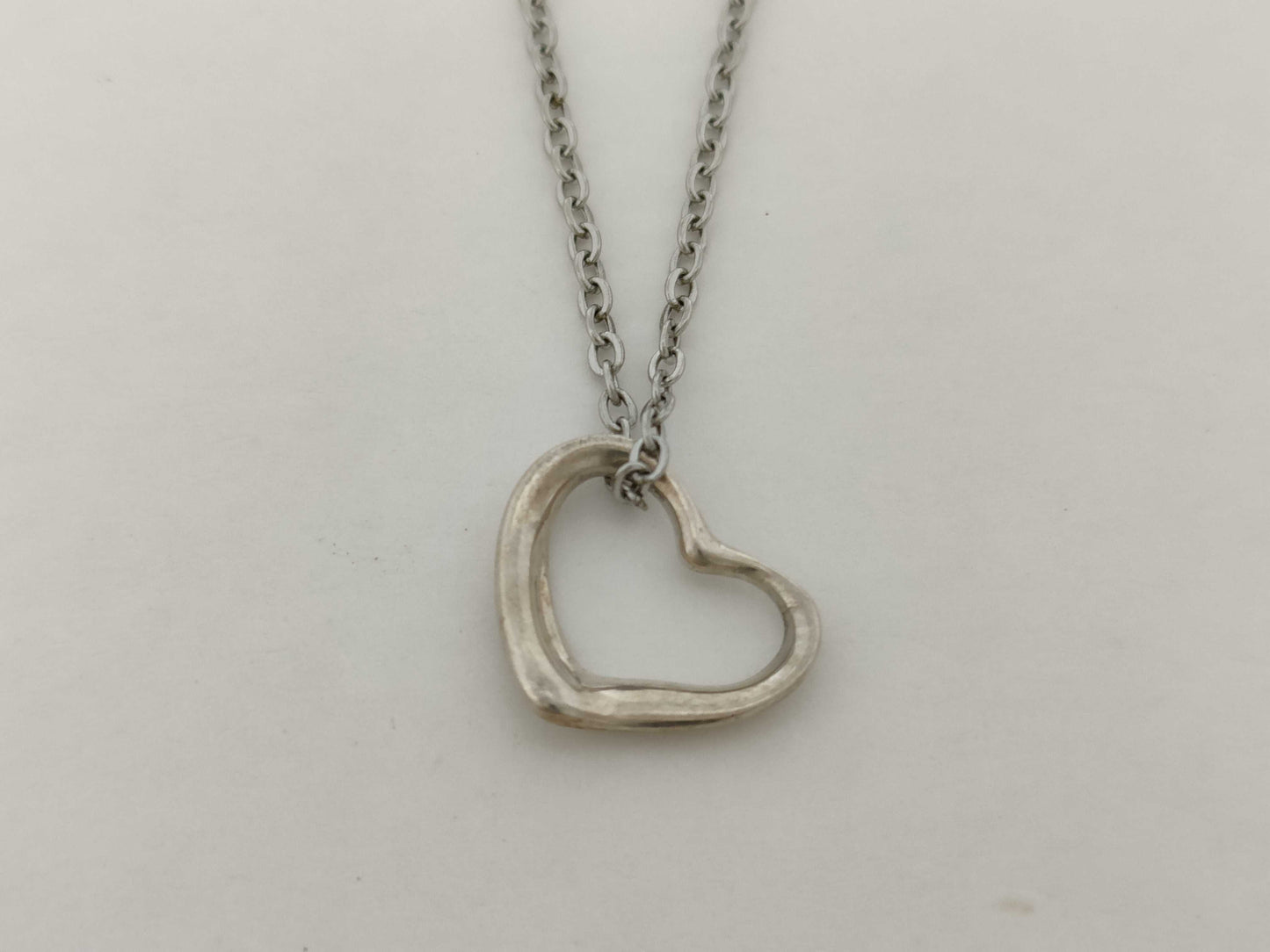Tiffany & Co. Open Heart Tiffany Necklace Open Heart 925 Non-Original Chain Necklace