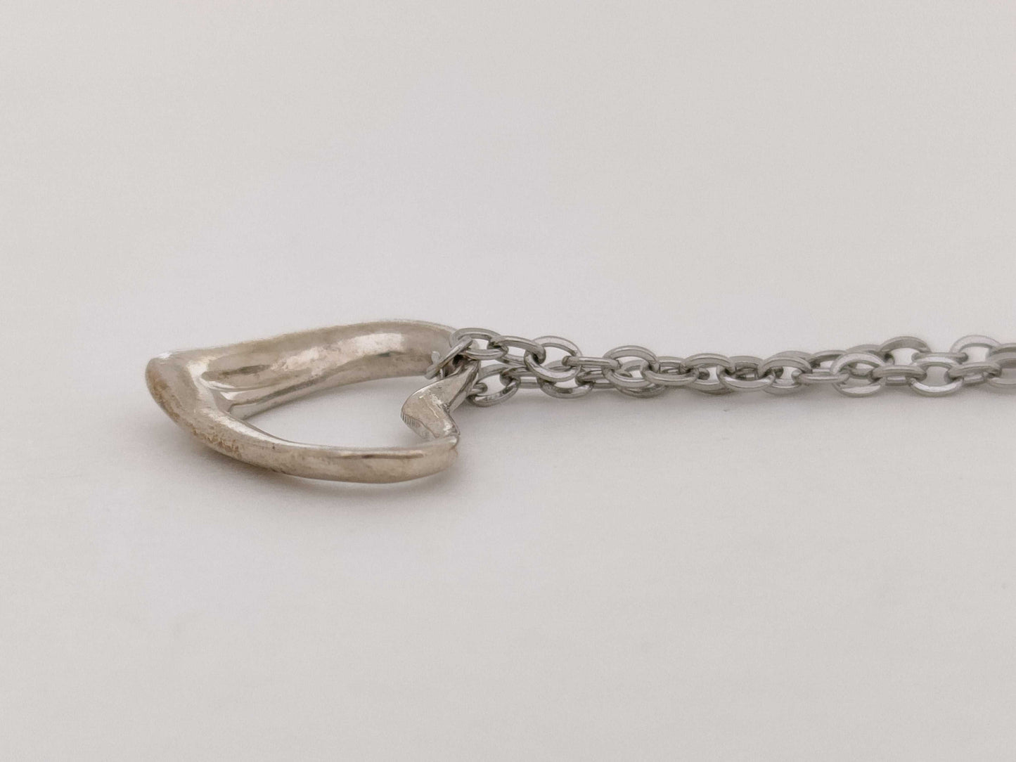 Tiffany & Co. Open Heart Tiffany Necklace Open Heart 925 Non-Original Chain Necklace