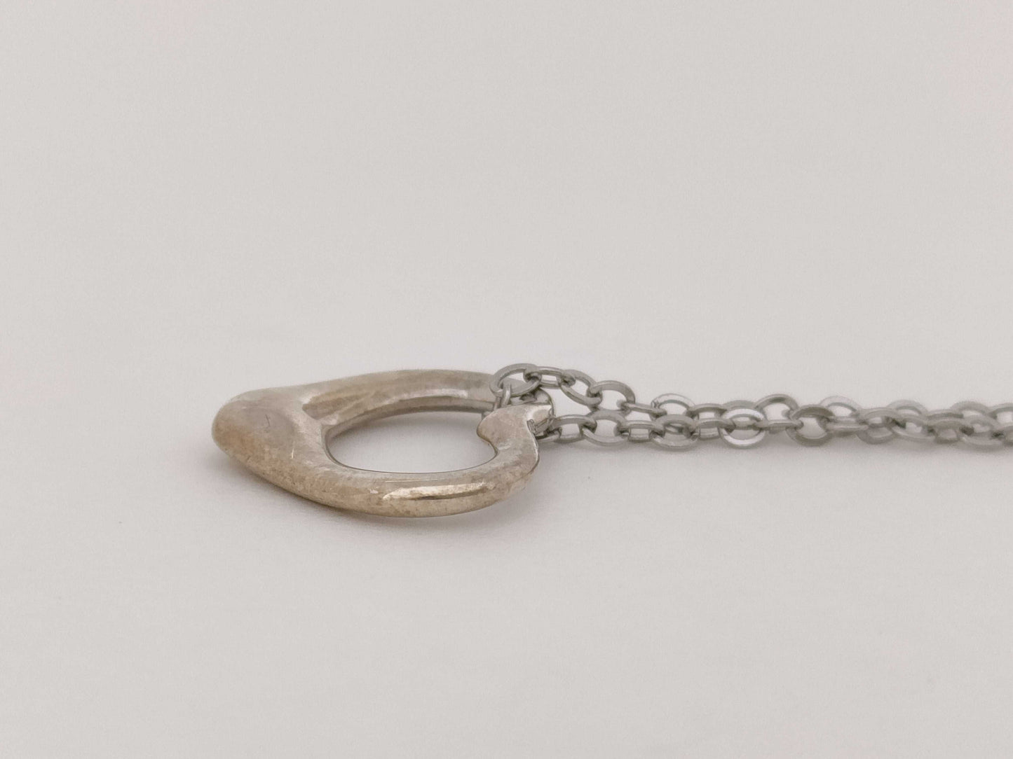 Tiffany & Co. Open Heart Tiffany Necklace Open Heart 925 Non-Original Chain Necklace