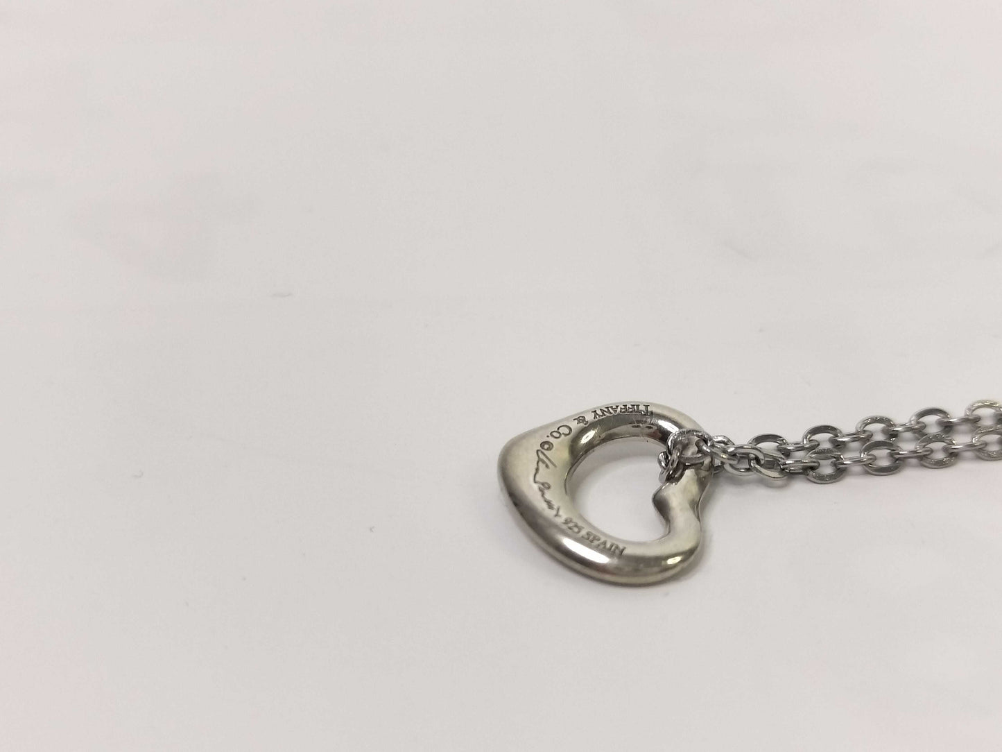 Tiffany & Co. Open Heart Tiffany Necklace Open Heart 925 Non-Original Chain Necklace