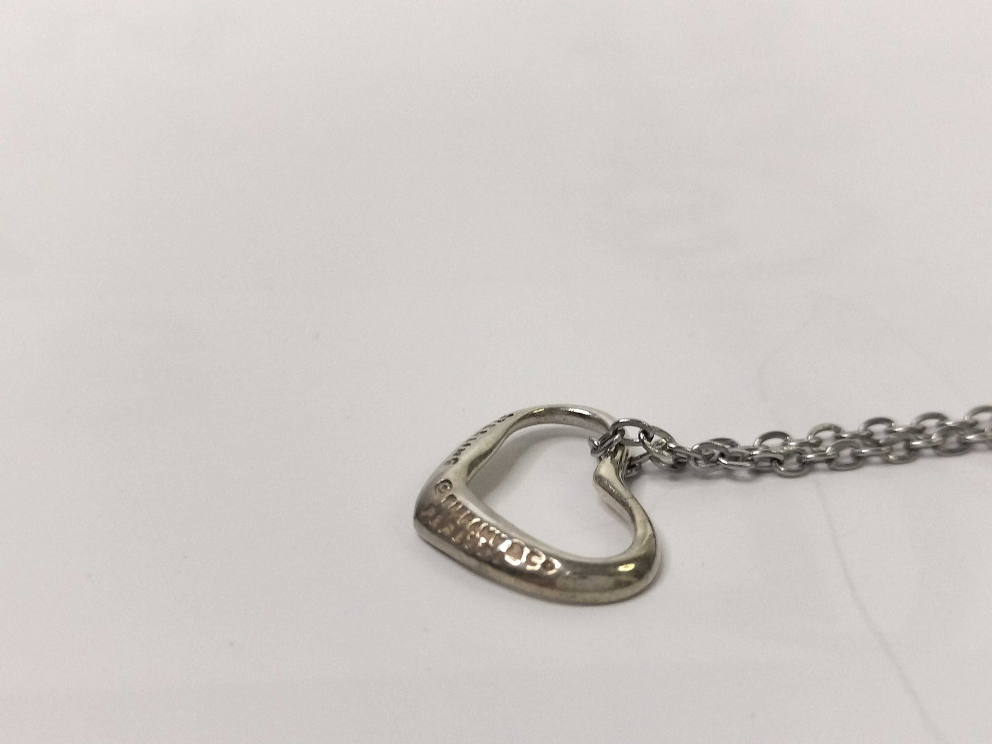 Tiffany & Co. Open Heart Tiffany Necklace Open Heart 925 Non-Original Chain Necklace