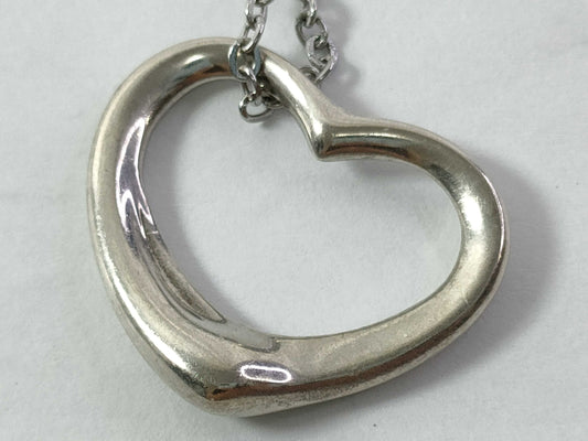 Tiffany & Co. Open Heart 925 Necklace with Non-Original Chain