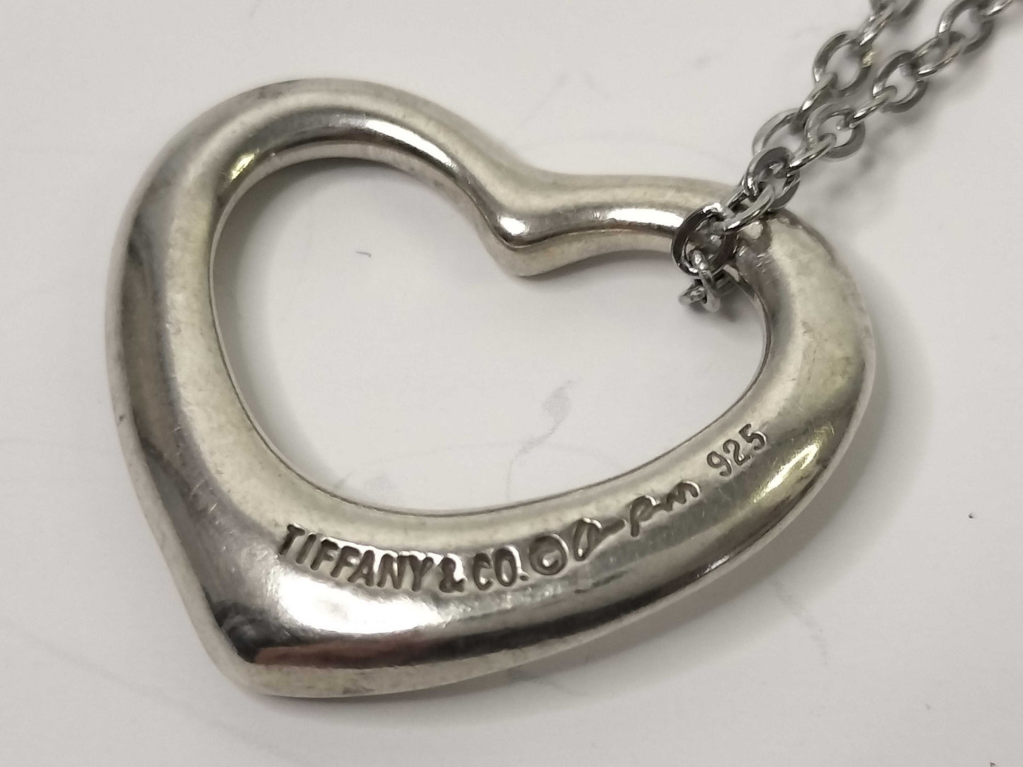 Tiffany & Co. Open Heart Tiffany Necklace Open Heart 925 Non-Original Chain Necklace
