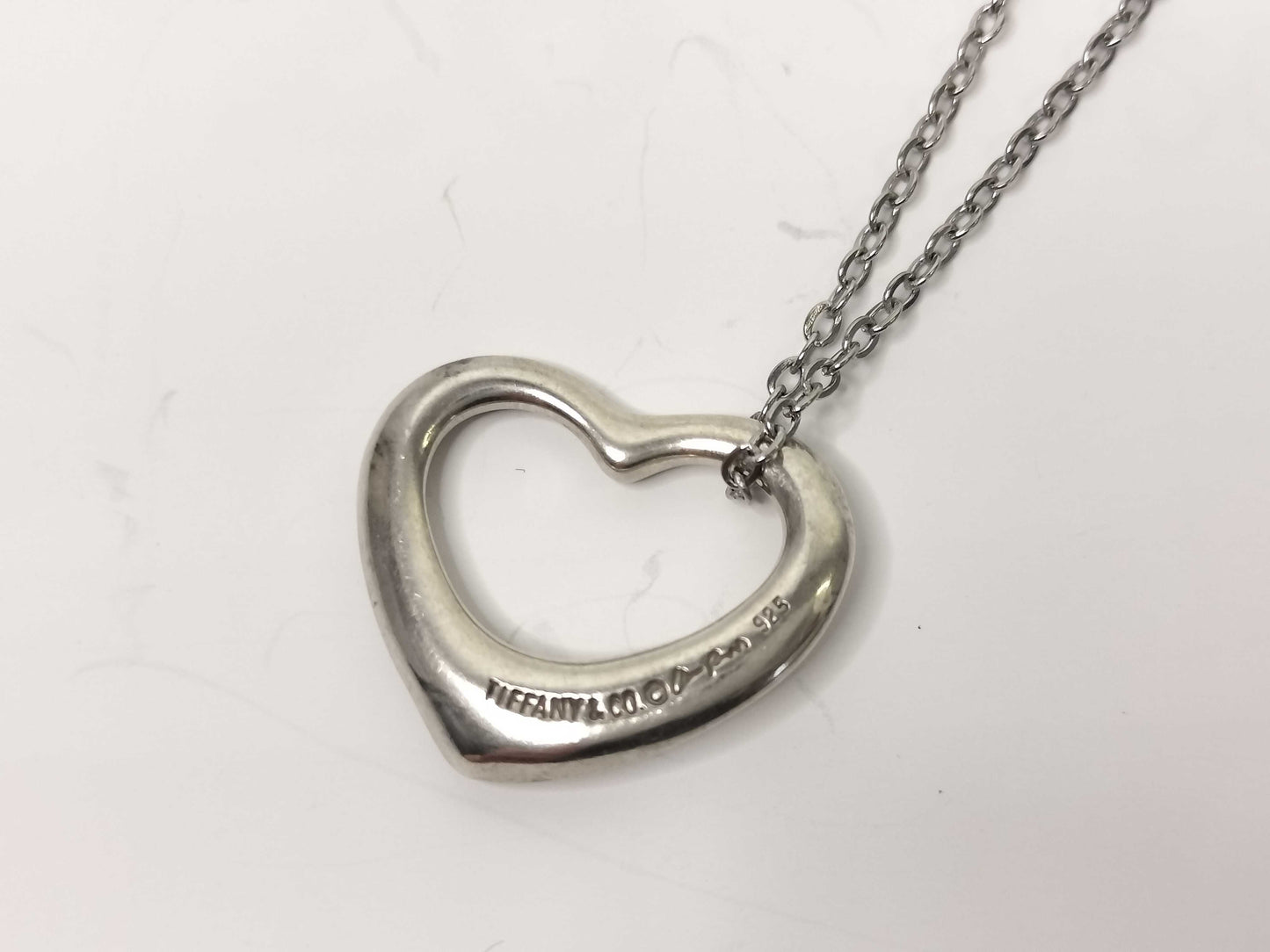 Tiffany & Co. Open Heart Tiffany Necklace Open Heart 925 Non-Original Chain Necklace