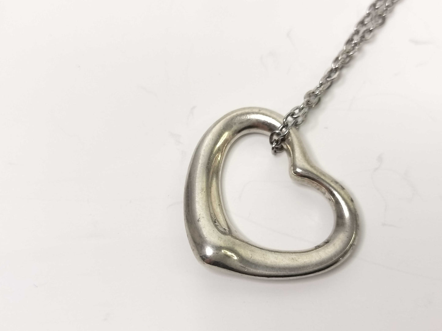Tiffany & Co. Open Heart Tiffany Necklace Open Heart 925 Non-Original Chain Necklace