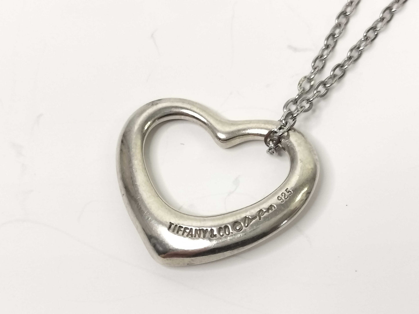 Tiffany & Co. Open Heart Tiffany Necklace Open Heart 925 Non-Original Chain Necklace