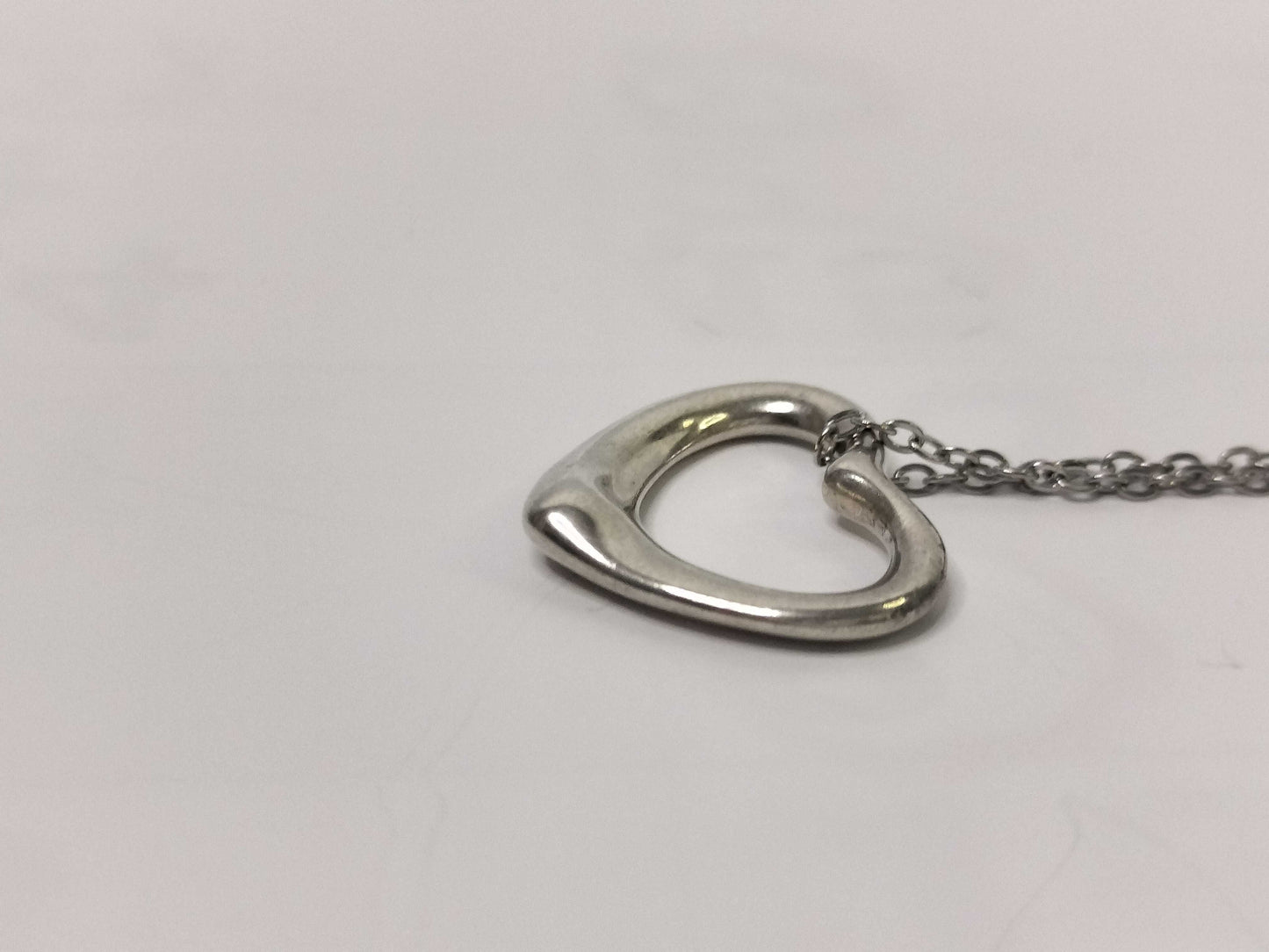Tiffany & Co. Open Heart Tiffany Necklace Open Heart 925 Non-Original Chain Necklace