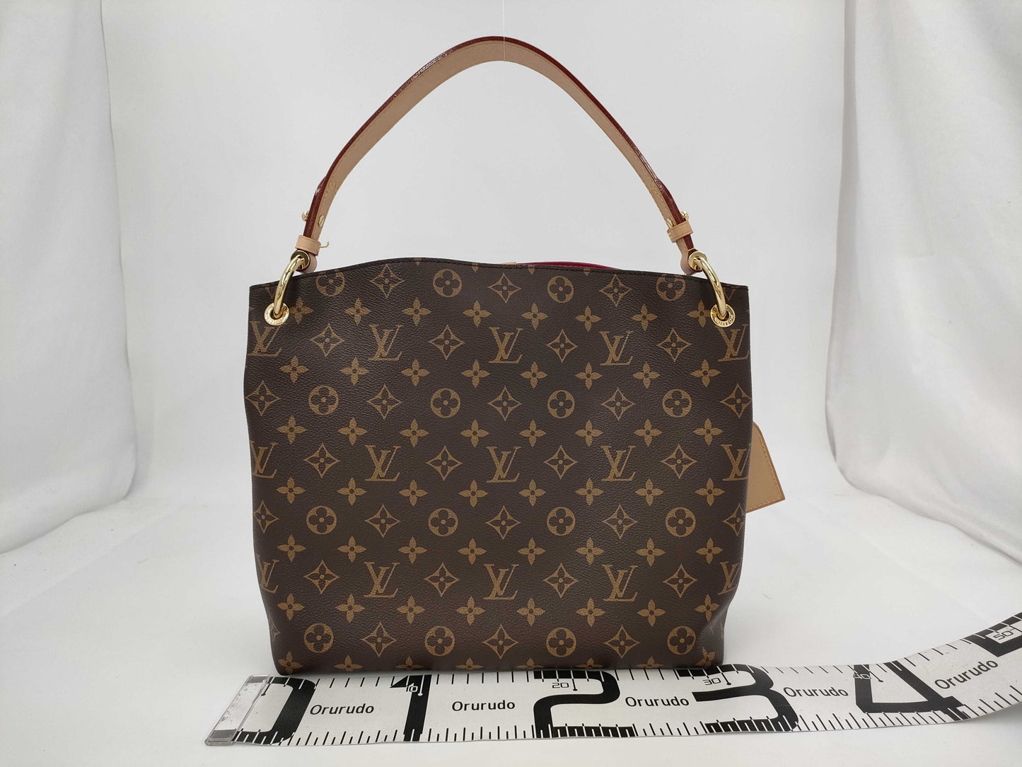 LOUIS VUITTON Monogram Graceful PM M43700 Brown RFID Enabled Tote Bag
