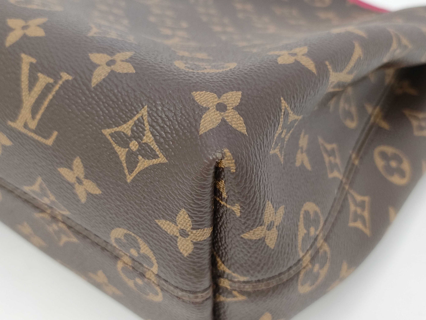 LOUIS VUITTON Monogram Graceful PM M43700 Brown RFID Enabled Tote Bag