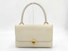 HERMES Ringdo Leather Off-White Handbag