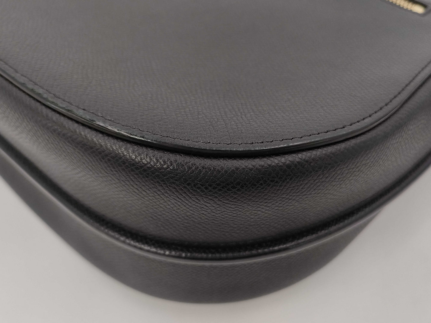 CELINE Leather Shoulder Bag in Black