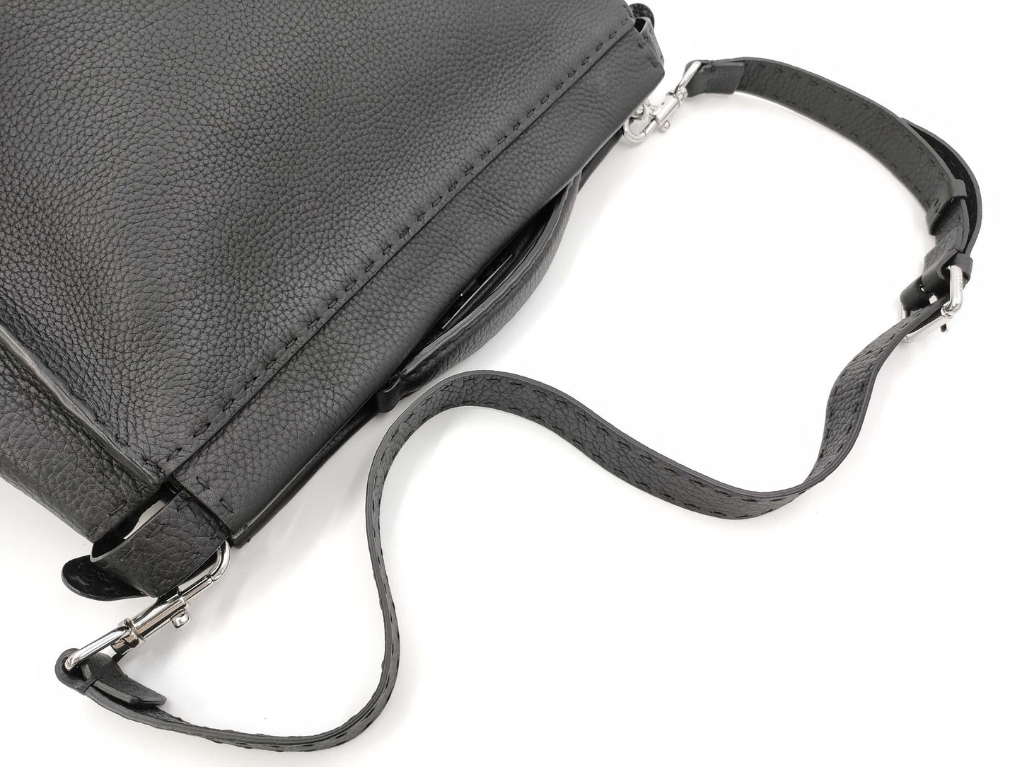 FENDI Peekaboo 2-Way Leather Tote Bag